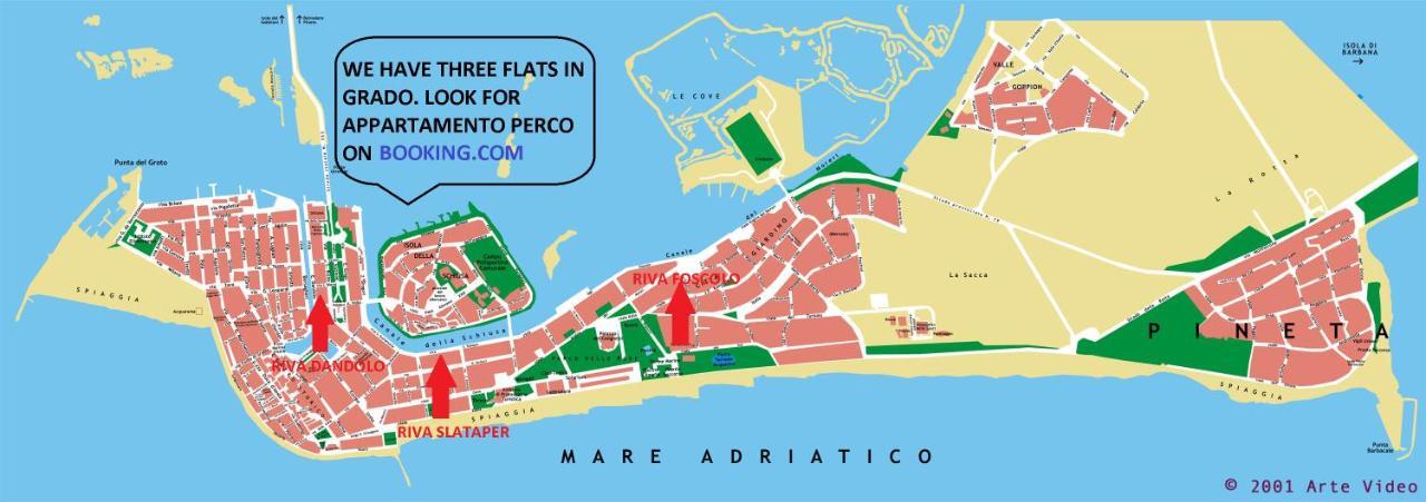 Appartamento Perco Riva Slataper 格拉多 外观 照片